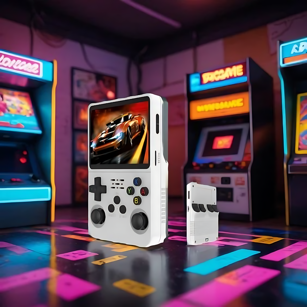 Retro Handheld Gaming Console with HD Screen and Built In Games