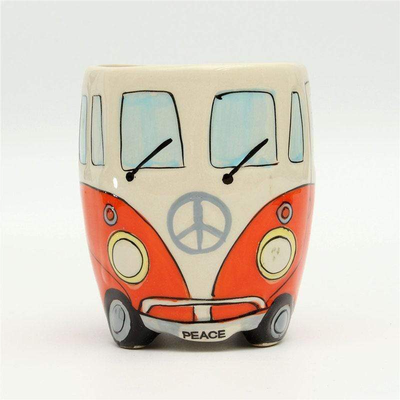 Retro Hippie Bus Ceramic Coffee Mug with Colourful Vintage Design