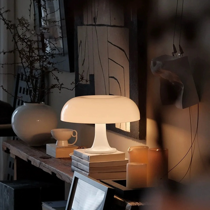 Retro Mushroom Table Lamp with Warm LED Lighting