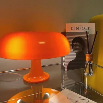 Retro Mushroom Table Lamp with Warm LED Lighting