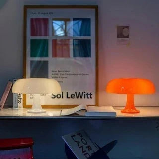 Retro Mushroom Table Lamp with Warm LED Lighting
