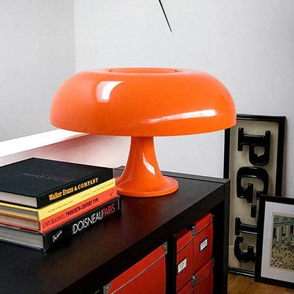 Retro Mushroom Table Lamp with Warm LED Lighting