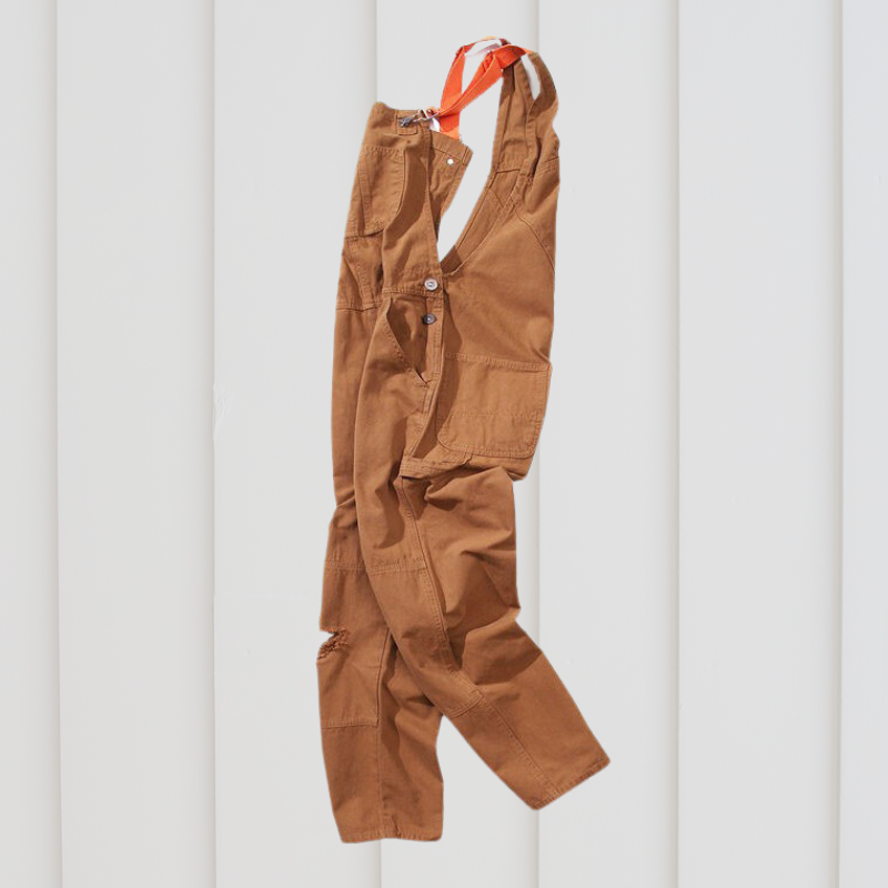 Reusable Garden Overalls with Adjustable Straps and Multiple Pockets