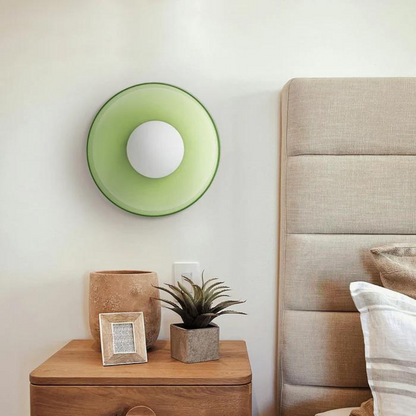 Round Glass Ceiling Lamp with Colour Options and G9 Light Fitting