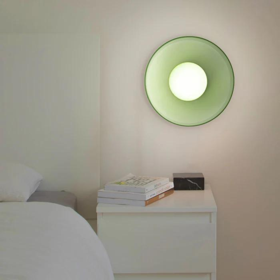 Round Glass Ceiling Lamp with Colour Options and G9 Light Fitting