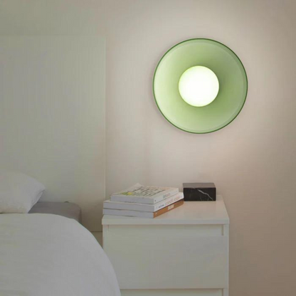 Round Glass Ceiling Lamp with Colour Options and G9 Light Fitting