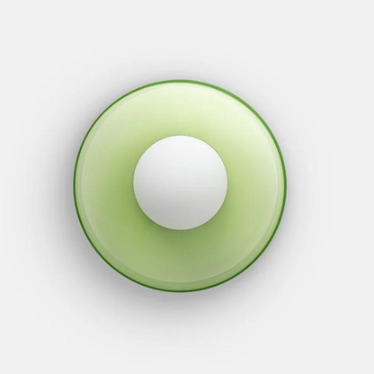 Round Glass Ceiling Lamp with Colour Options and G9 Light Fitting