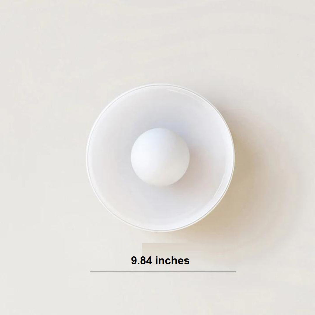 Round Glass Ceiling Lamp with Colour Options and G9 Light Fitting