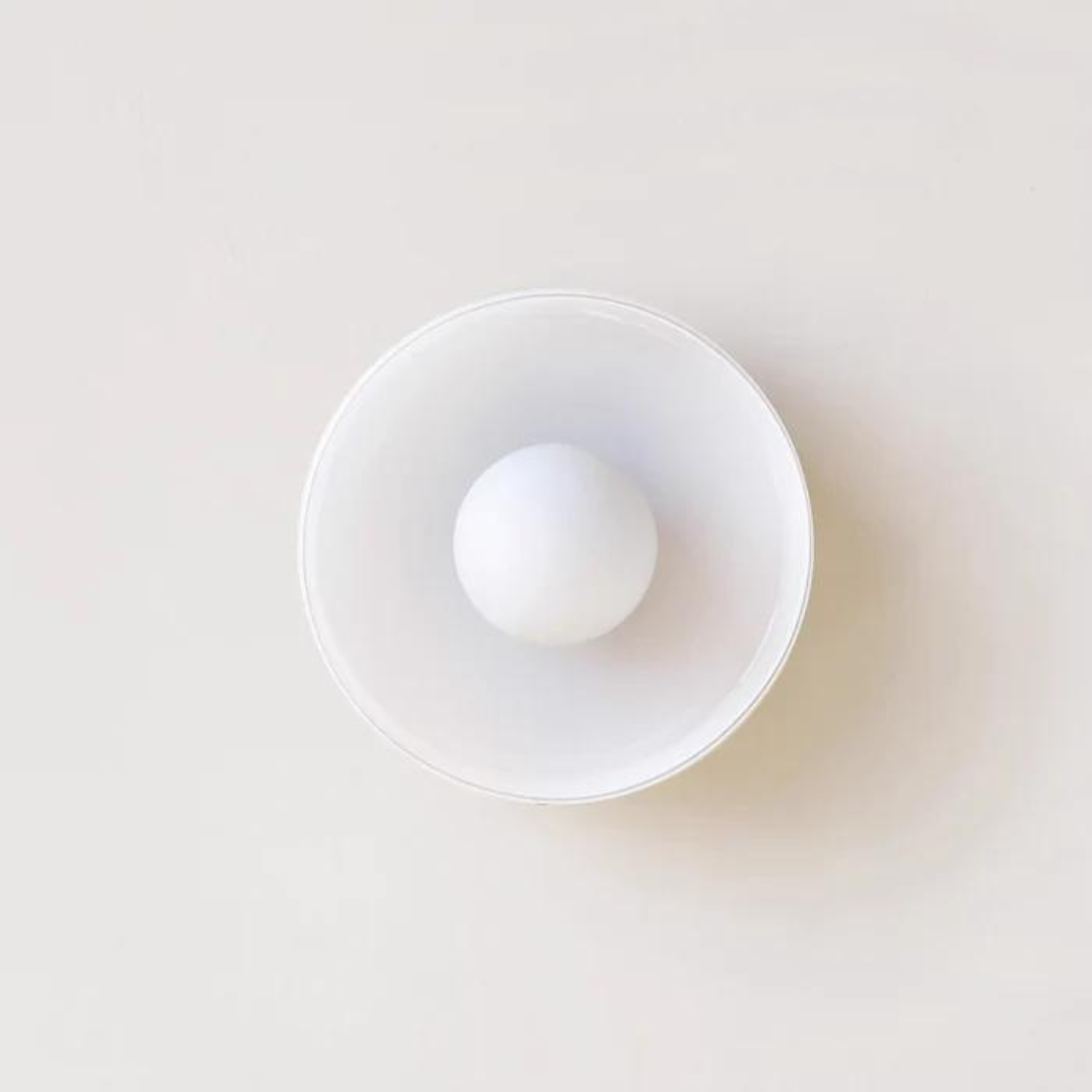 Round Glass Ceiling Lamp with Colour Options and G9 Light Fitting