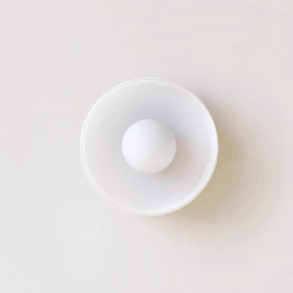 Round Glass Ceiling Lamp with Colour Options and G9 Light Fitting