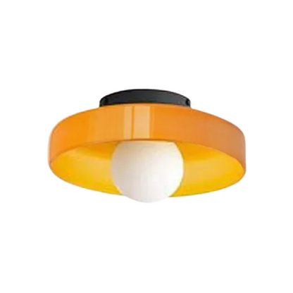 Round Glass Ceiling Lamp with Colour Options and G9 Light Fitting