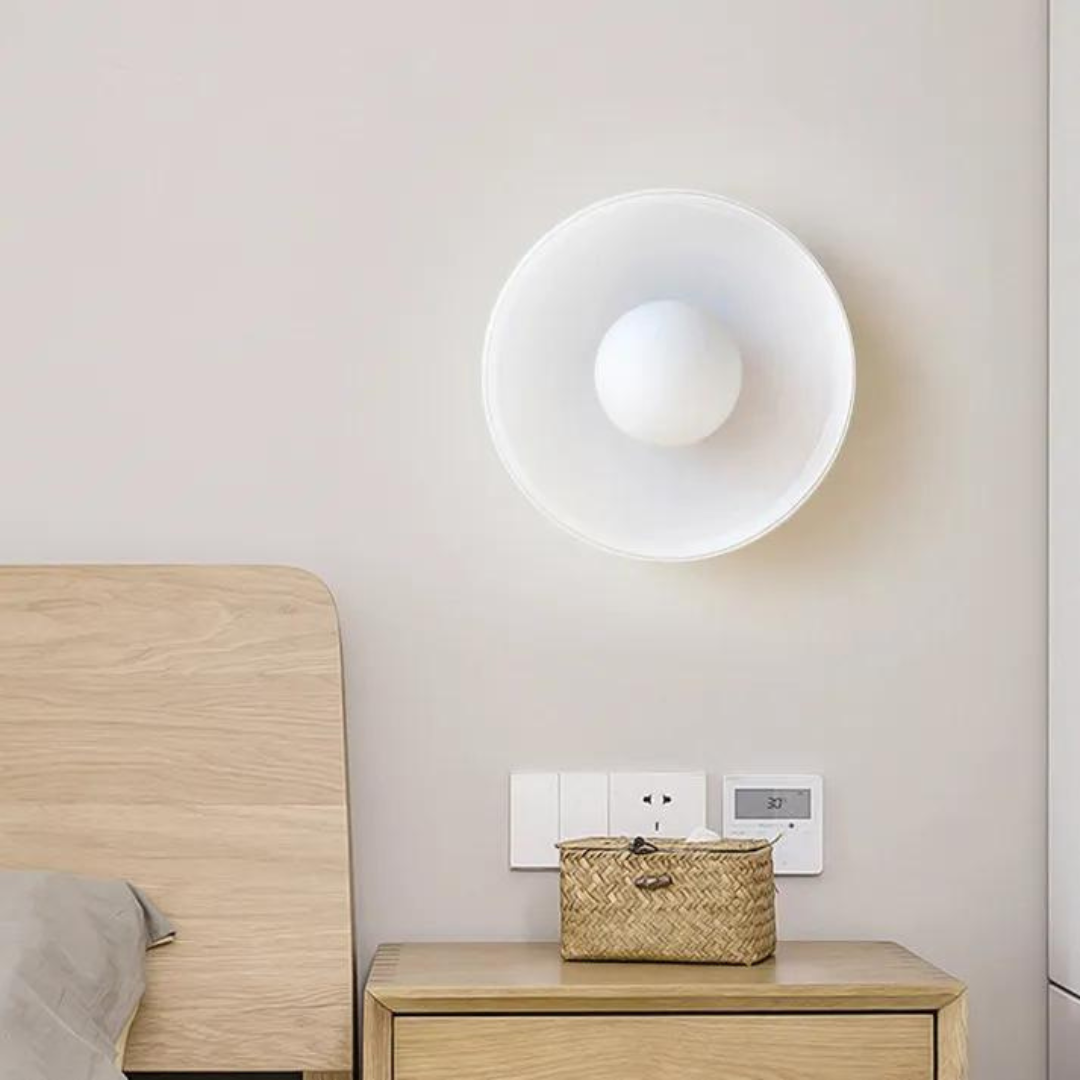 Round Glass Ceiling Lamp with Colour Options and G9 Light Fitting