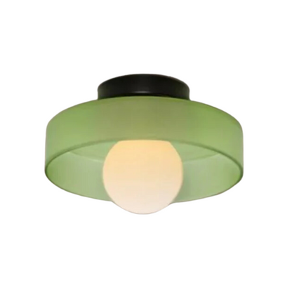 Round Glass Ceiling Lamp with Colour Options and G9 Light Fitting