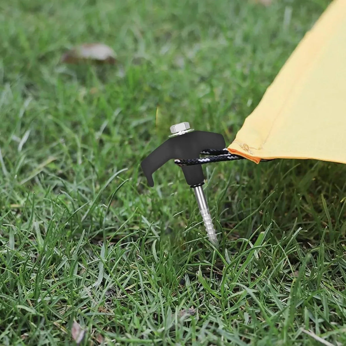 Screw-in Steel Tent Pegs – 12 Pack for Stable Tent Anchoring