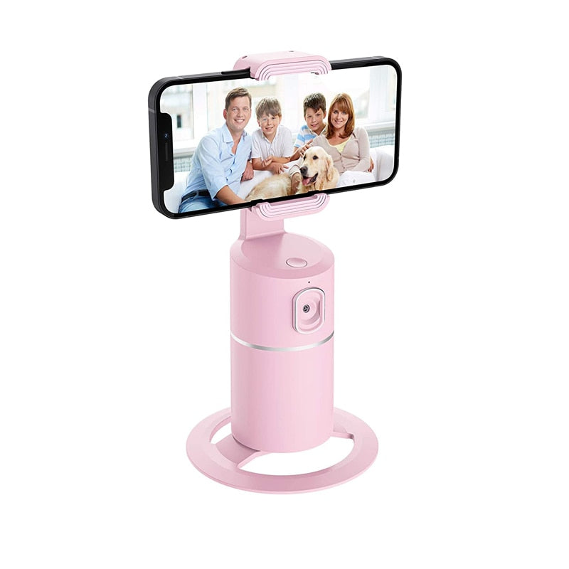 Smart Auto Tracking Tripod Phone Holder with 360 Degree Face Tracking Built In Stabilizer