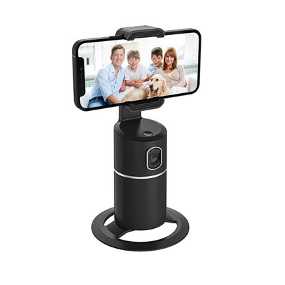 Smart Auto Tracking Tripod Phone Holder with 360 Degree Face Tracking Built In Stabilizer