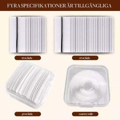 Self-Adhesive Reusable Eyelashes with Flexible Strip for Easy Application