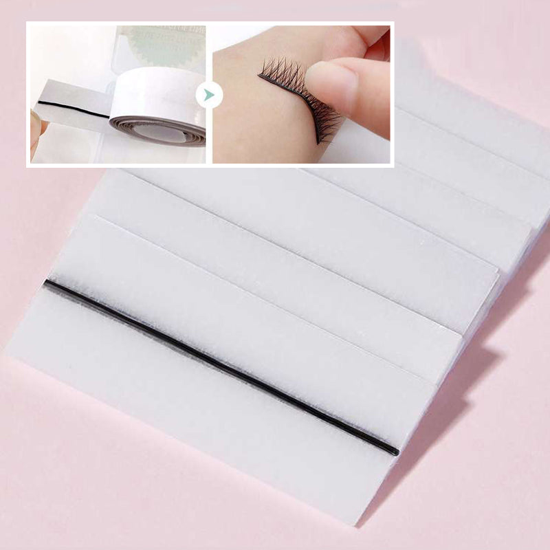 Self-Adhesive Reusable Eyelashes with Flexible Strip for Easy Application