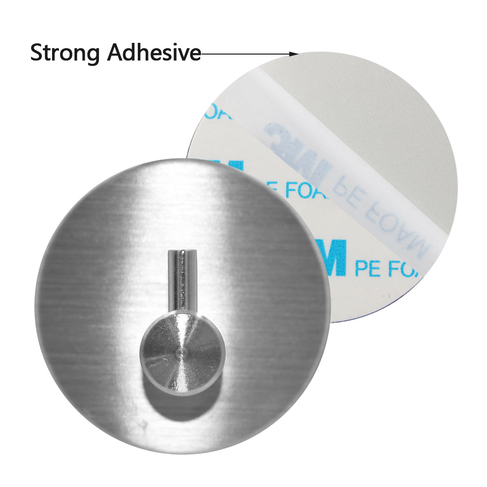 Self-Adhesive Stainless Steel Hook for Bathroom, Kitchen and Home Organisation