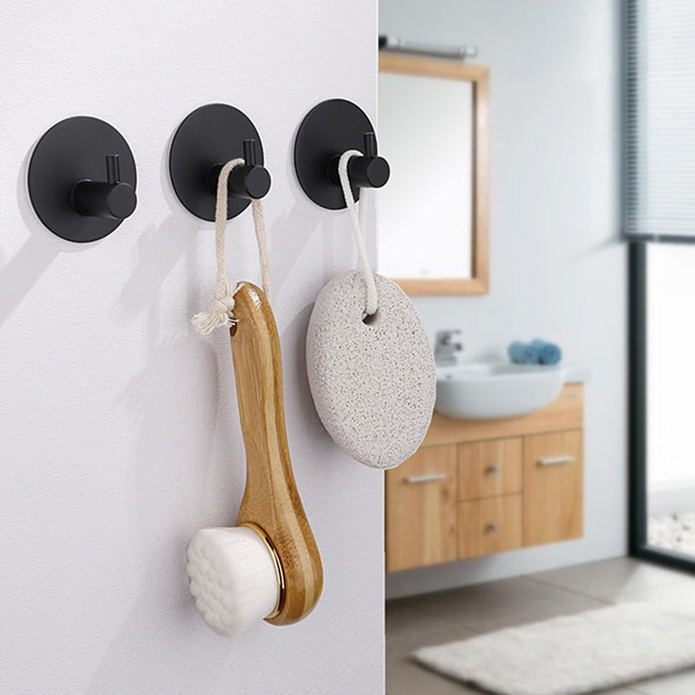 Self-Adhesive Stainless Steel Hook for Bathroom, Kitchen and Home Organisation