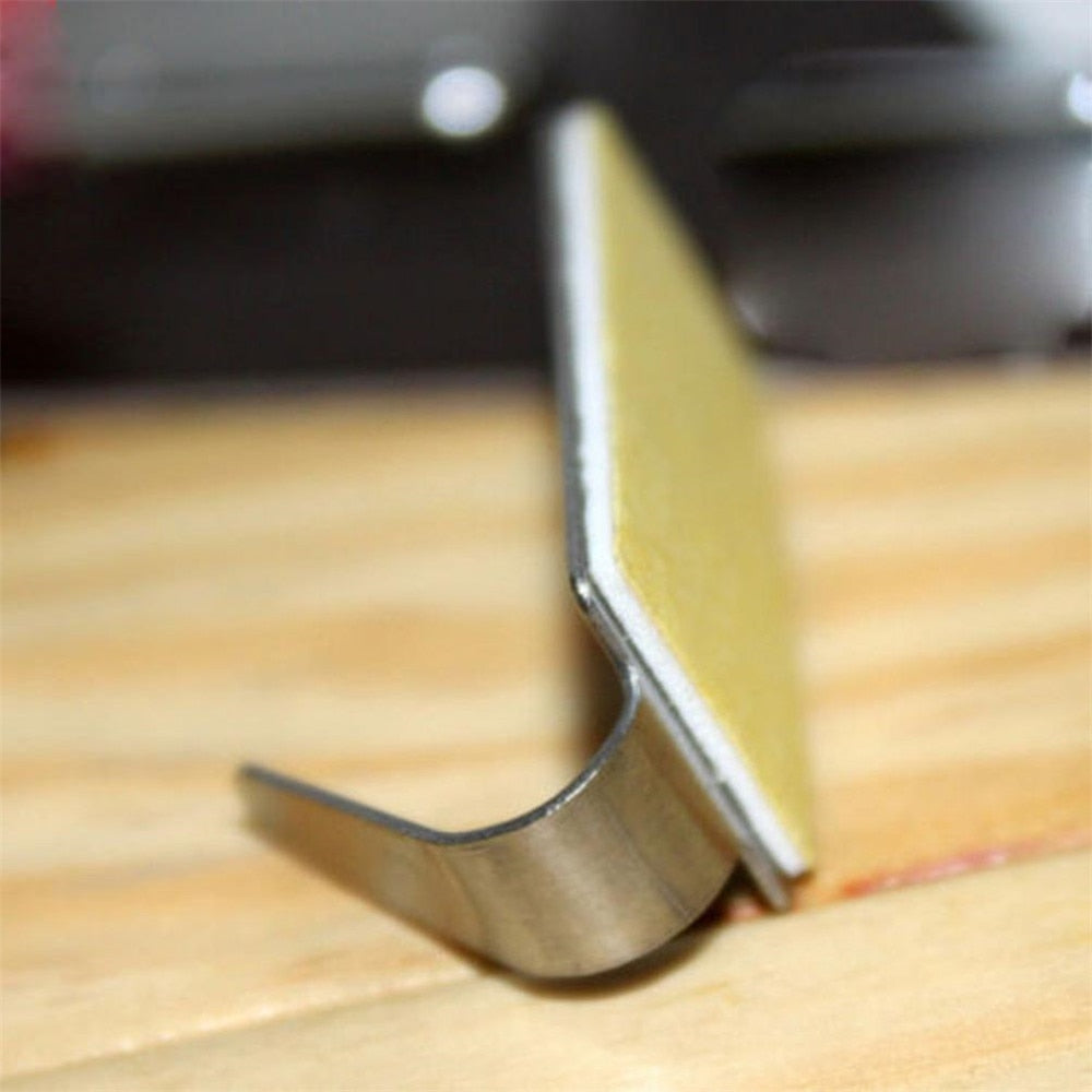 Self-Adhesive Stainless Steel Hooks for Kitchen, Bathroom and Home Organisation