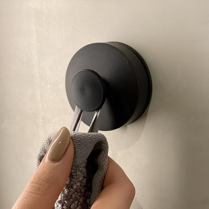 Self-Adhesive Stainless Steel Shower Hooks with Vacuum-Lock Mounting