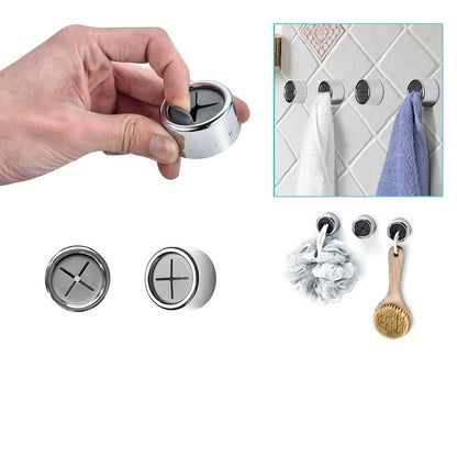 Self-Adhesive Towel Holders for Kitchen & Bathroom, Set of 3