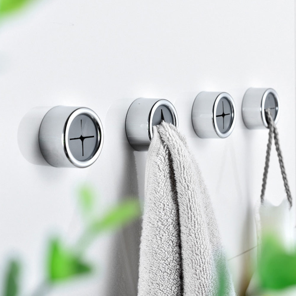 Self-Adhesive Towel Holders for Kitchen & Bathroom, Set of 3