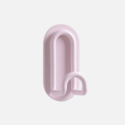 Self-Adhesive Wrought Iron Wall Hooks with Single or Double Hook Design