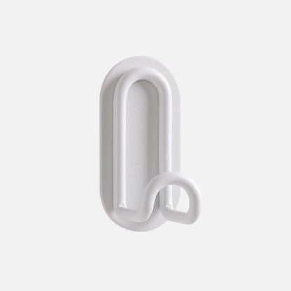 Self-Adhesive Wrought Iron Wall Hooks with Single or Double Hook Design