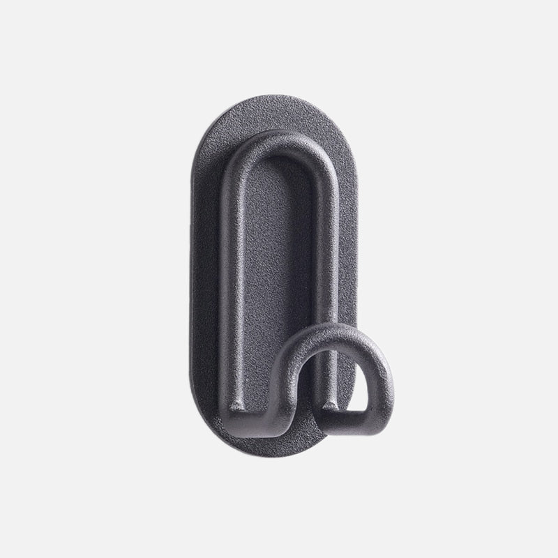 Self-Adhesive Wrought Iron Wall Hooks with Single or Double Hook Design