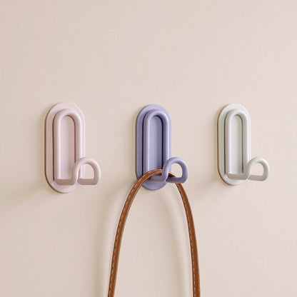 Self-Adhesive Wrought Iron Wall Hooks with Single or Double Hook Design