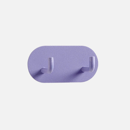 Self-Adhesive Wrought Iron Wall Hooks with Single or Double Hook Design