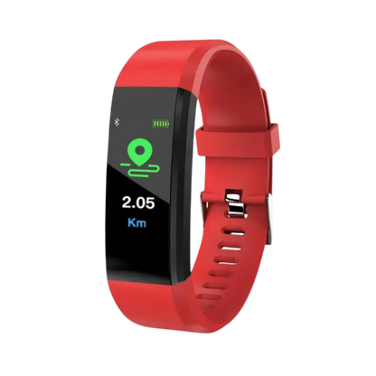 Senior Smartwatch with Heart Rate and Blood Pressure Tracking