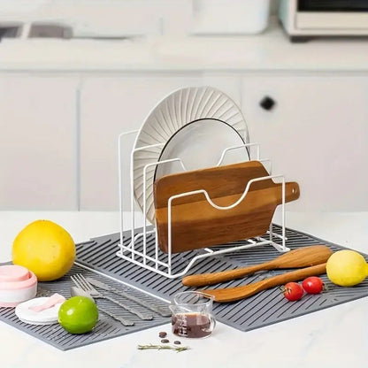 Silicone Dish Drying Mat – Heat Resistant Kitchen Mat with Non-Slip Surface