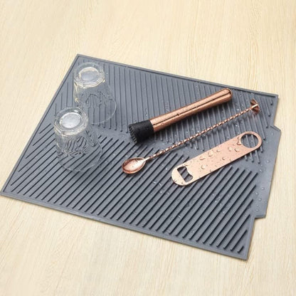 Silicone Dish Drying Mat with Heat-Resistant, Non-Slip Surface