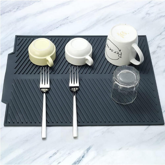 Silicone Dish Drying Mat with Heat-Resistant, Non-Slip Surface
