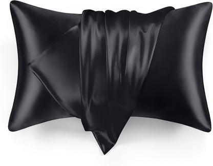 Silk Pillowcase Set – Smooth Silk Covers with Silver Ion Fibre for Comfortable Sleep