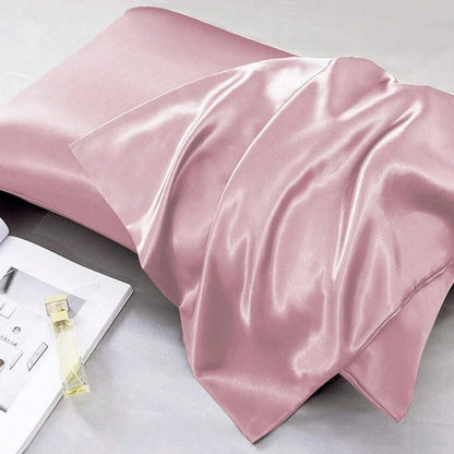 Silk Pillowcase Set – Smooth Silk Covers with Silver Ion Fibre for Comfortable Sleep
