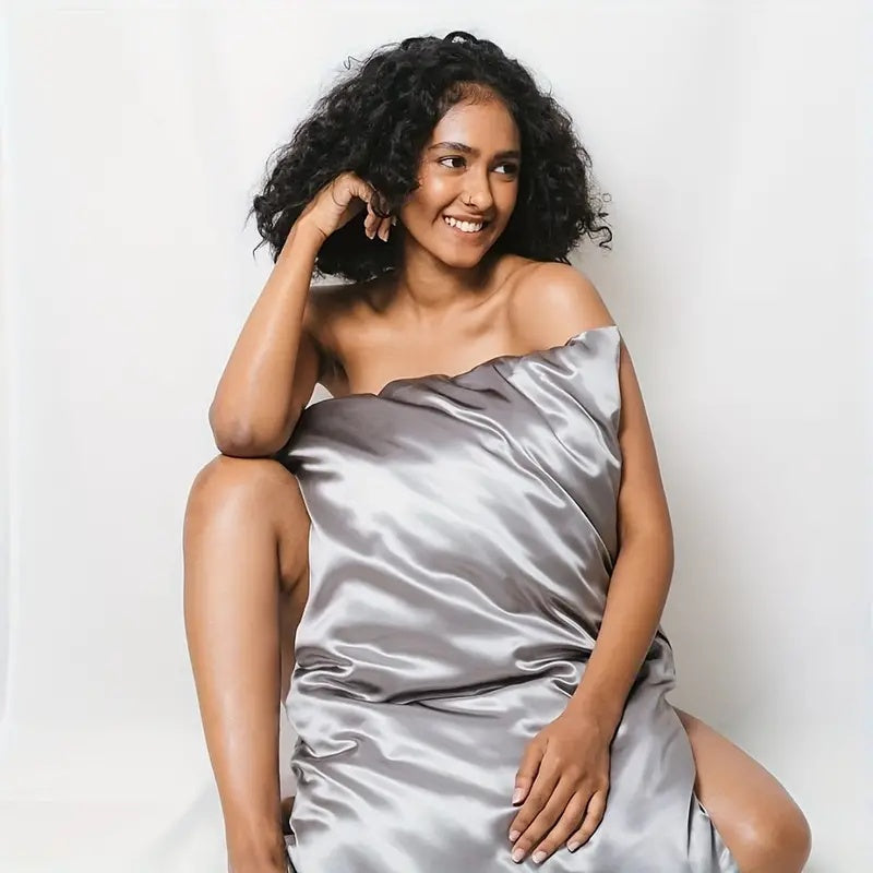 Silk Pillowcase Set – Smooth Silk Covers with Silver Ion Fibre for Comfortable Sleep