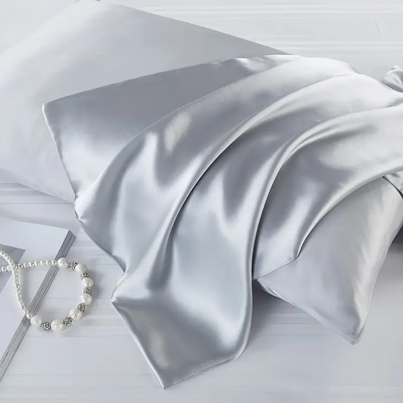 Silk Pillowcase Set – Smooth Silk Covers with Silver Ion Fibre for Comfortable Sleep