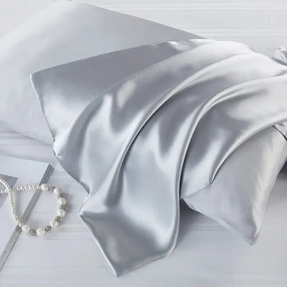 Silk Pillowcase Set – Smooth Silk Covers with Silver Ion Fibre for Comfortable Sleep