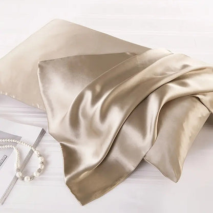 Silk Pillowcase Set – Smooth Silk Covers with Silver Ion Fibre for Comfortable Sleep