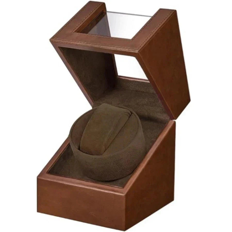 Werlona – Single Automatic Watch Winder with PU Leather Display Case