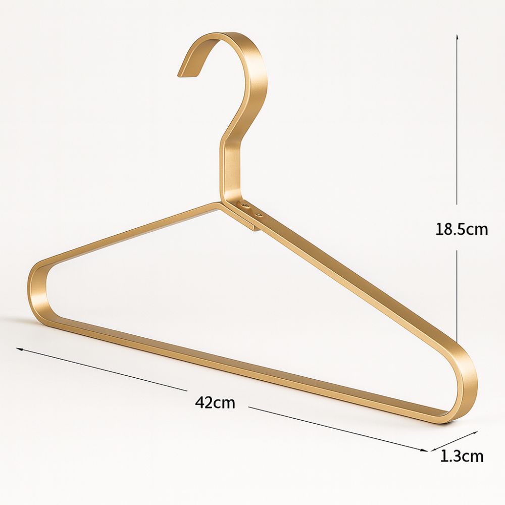 Slimline Aluminium Alloy Clothes Hangers for Space Saving Wardrobes
