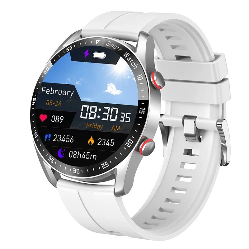 Smart Health Monitoring Watch with Heart Rate Sleep and BP Tracking