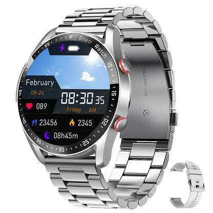 Smart Health Monitoring Watch with Heart Rate Sleep and BP Tracking