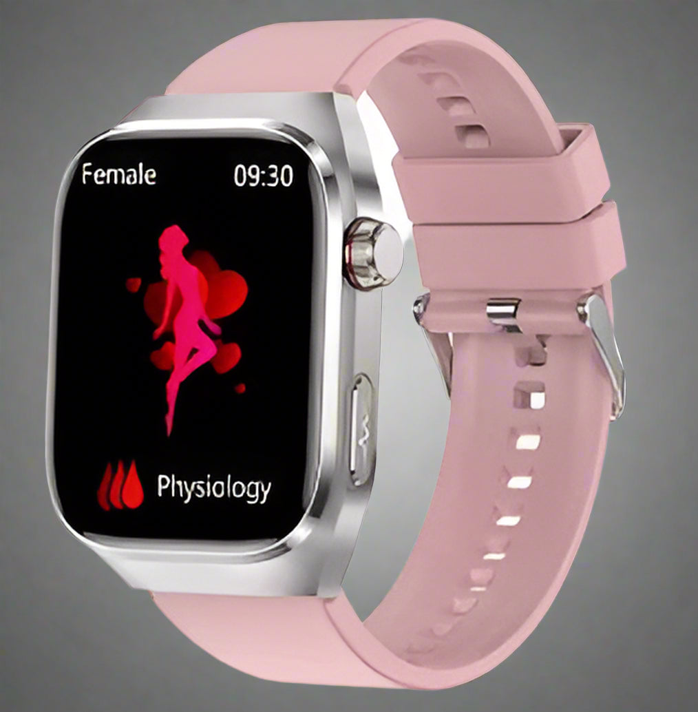 Smart Health Watch with 2.04-Inch AMOLED Touchscreen and EKG Heart Rate Monitoring