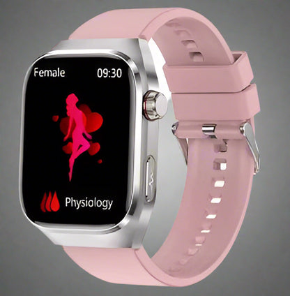 Smart Health Watch with 2.04-Inch AMOLED Touchscreen and EKG Heart Rate Monitoring
