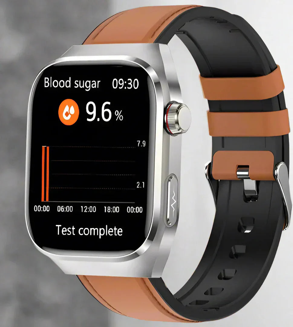 Smart Health Watch with 2.04-Inch AMOLED Touchscreen and EKG Heart Rate Monitoring